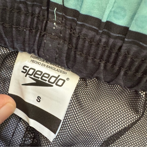 Speedo Striped Swim Trunk Shorts UPF 50+ Sun Protection Drawstring S NWT - Picture 8 of 9